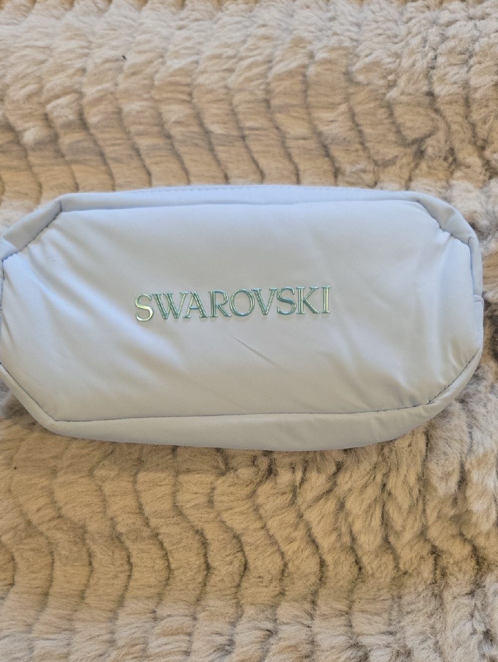 Swarovski Blue Cosmetic Bag NWOT